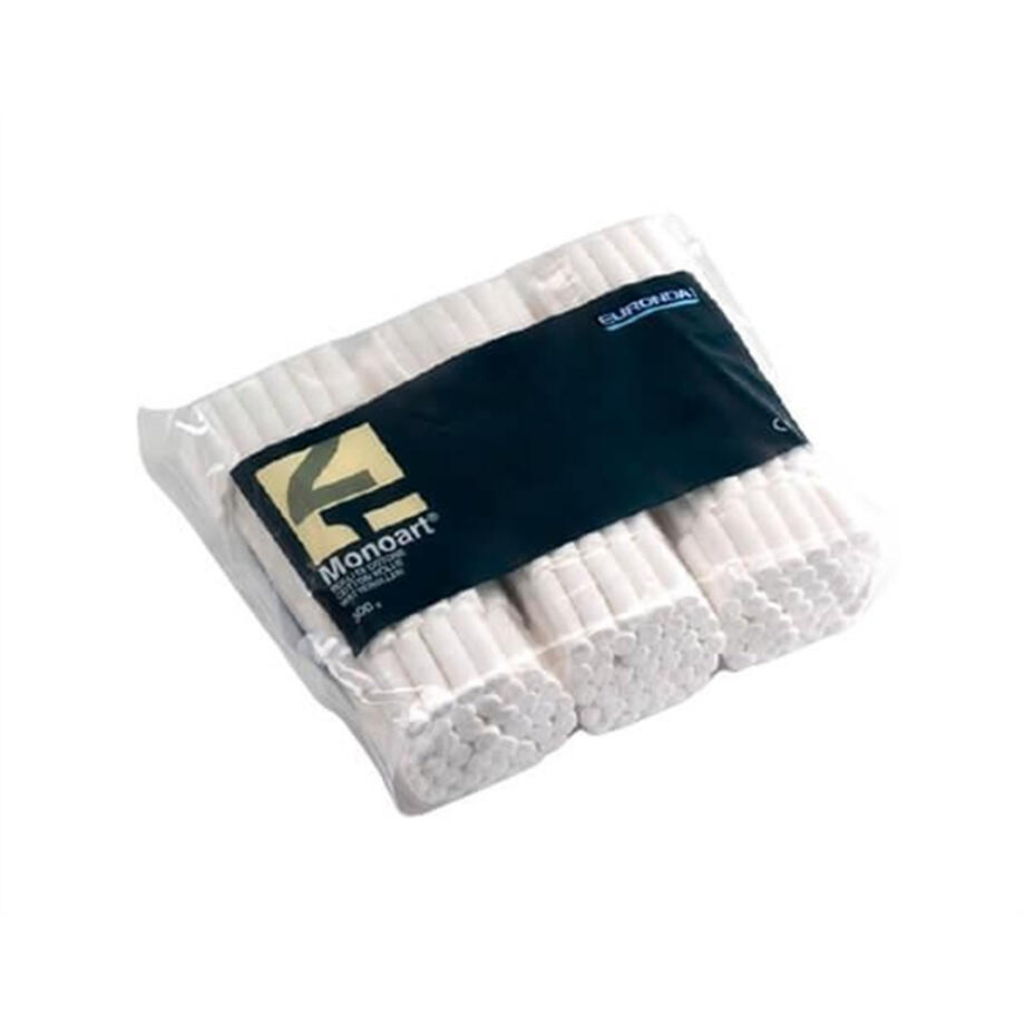 Rouleaux de coton Monoart® - Sachet de 300 g Ø 8 mm, taille 1