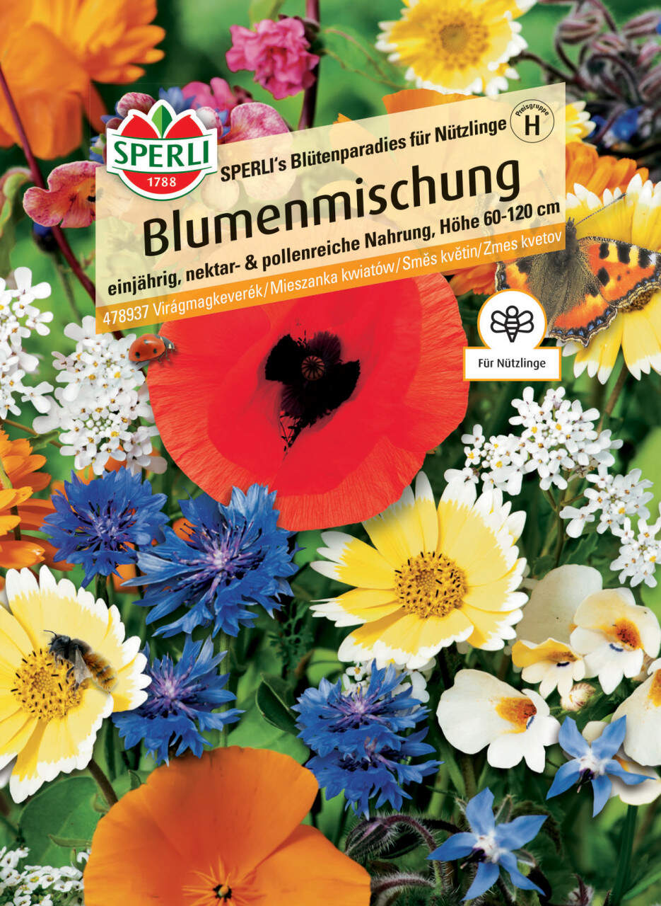 Sperli Studentenblumen 'Sonnenschein' Samen – Prachtmischung, Einjährig, Ca. 70 Cm Hoch, Goldgelb & Orange