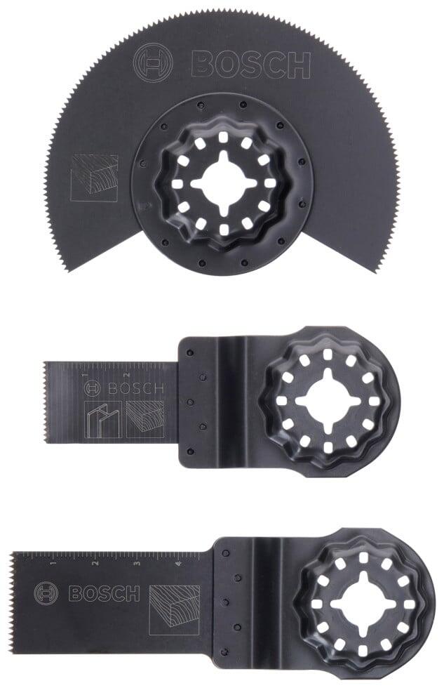 Bosch Sägeblätter Starlock Starter-Set Wood für Multifunktionsgeräte 3-teilig