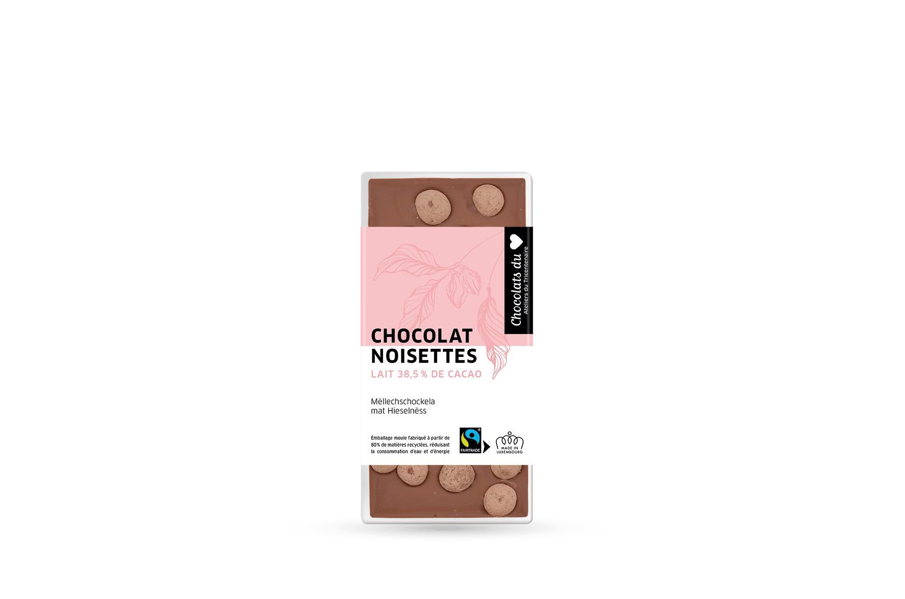 Fairtrade-Milchschokolade mit Haselnüssen 100g