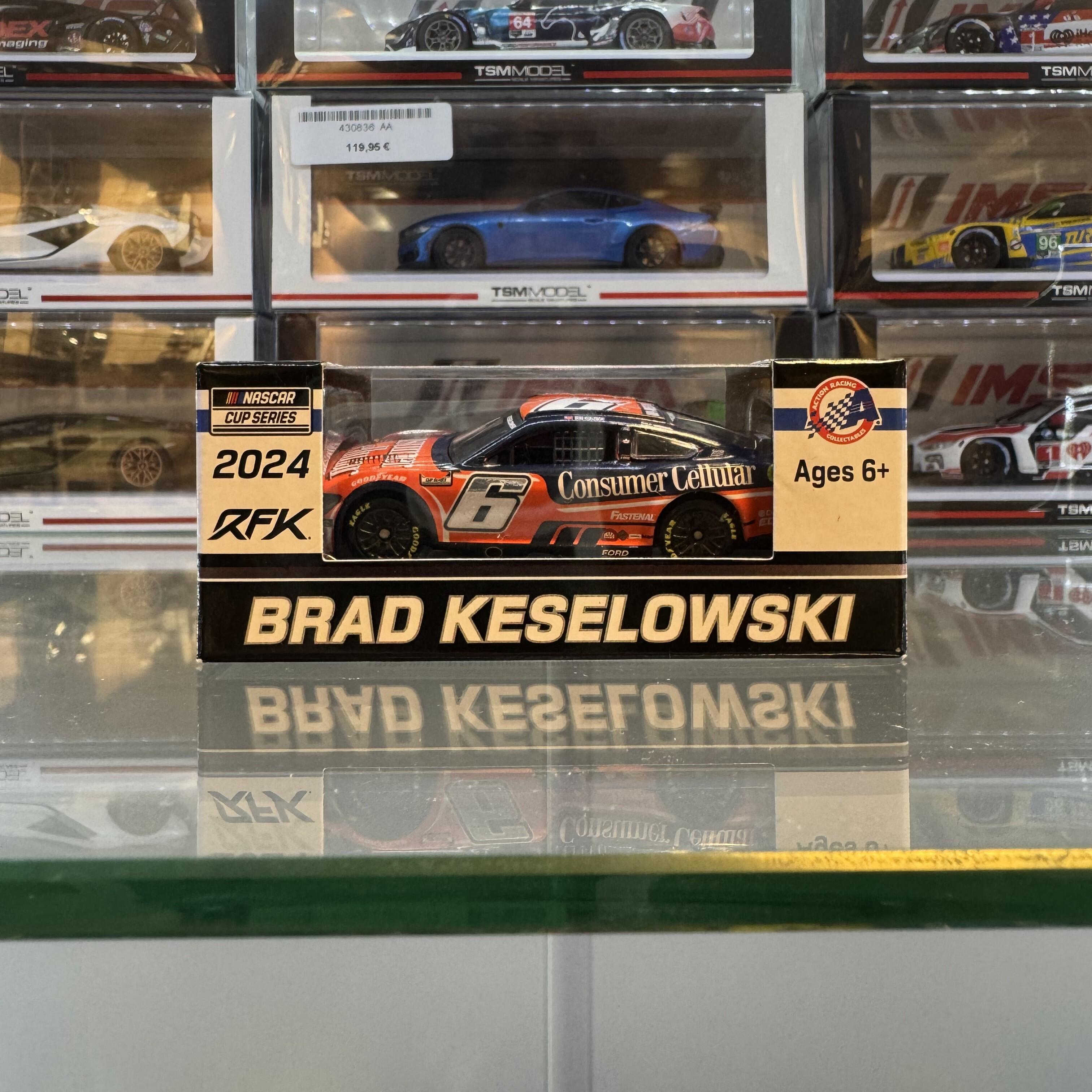 Lionel Racing - #CX62465CONBW - Nascar Cup Series 2024 - Brad Keselowski #6 Consumer Cellular 2024 Mustang - échelle 1/64