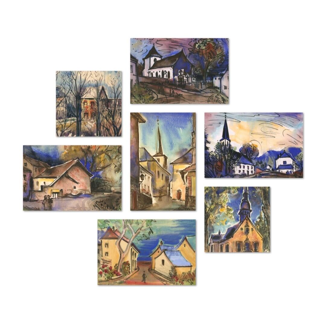 Luxembourg Aqualucid Dreamscapes - Limited Edition Art Prints - Jean-Pierre Calteux (1911-1983)