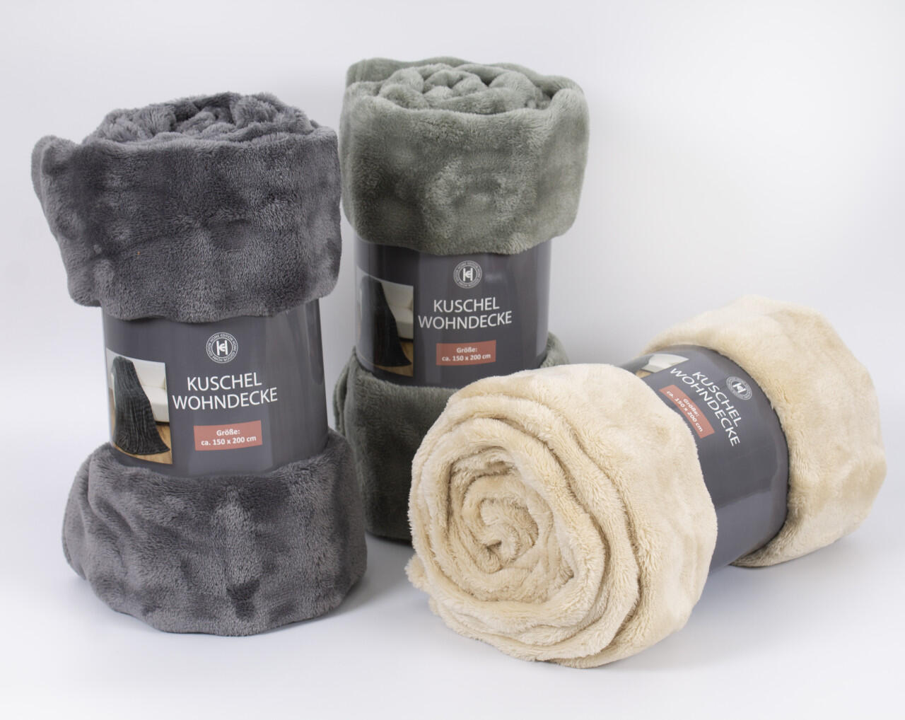 Fleece blanket Flannel Bubble 150 x 200 cm, available in three variants