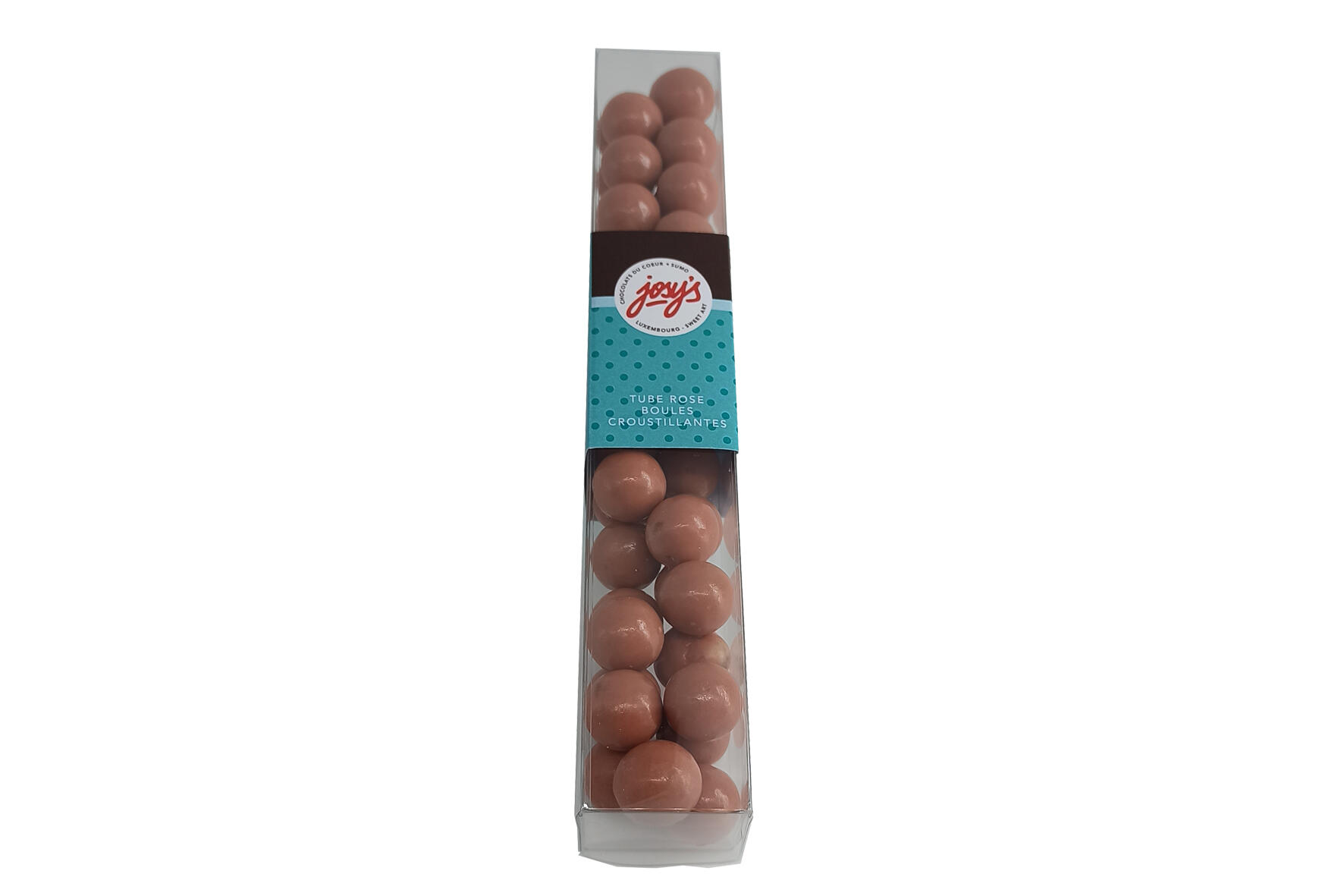 TUBE ROSE BOULES CROUSTILLANTES, Fairtrade 95gr.