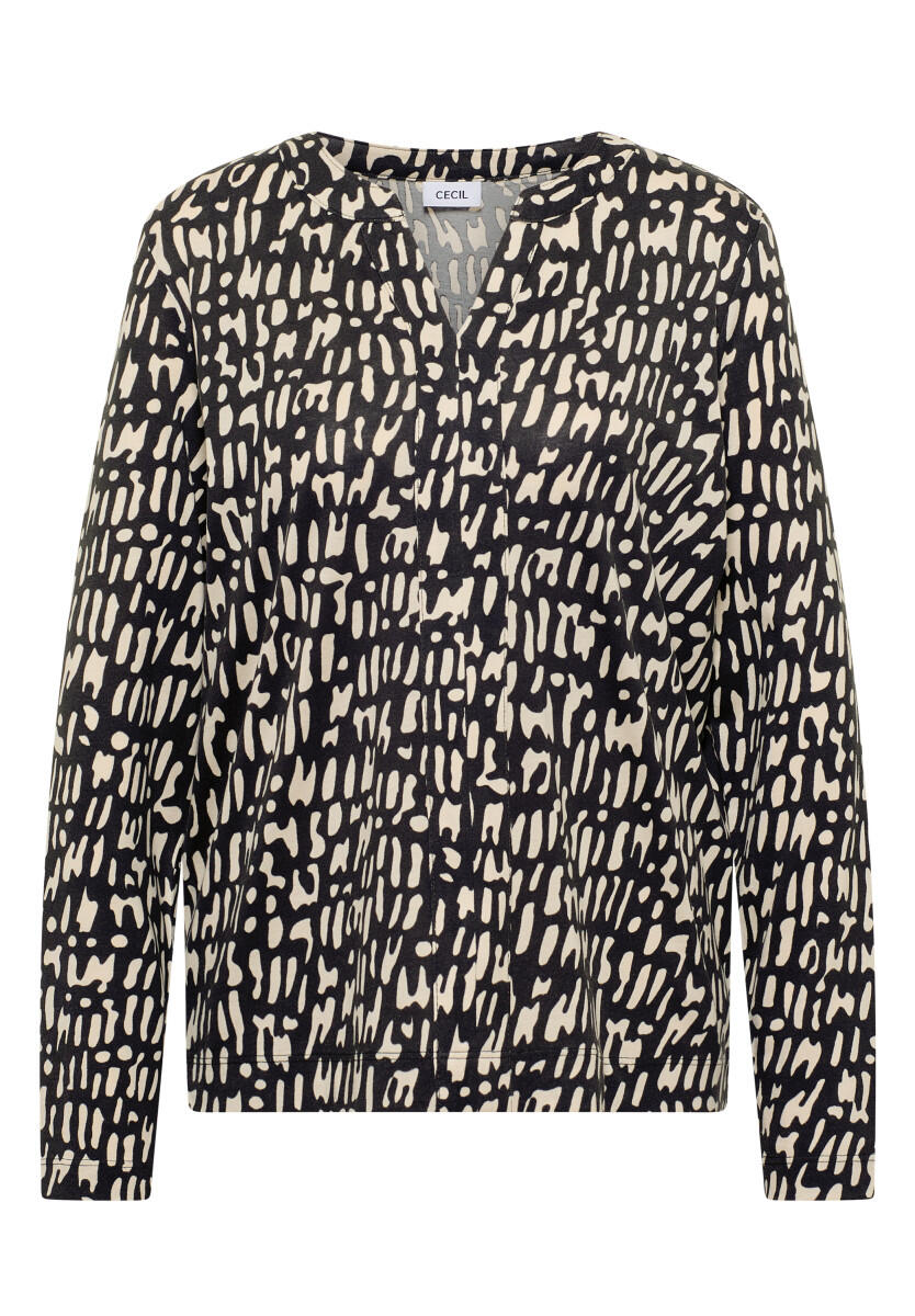 Print-Shirt im Tunika-Look