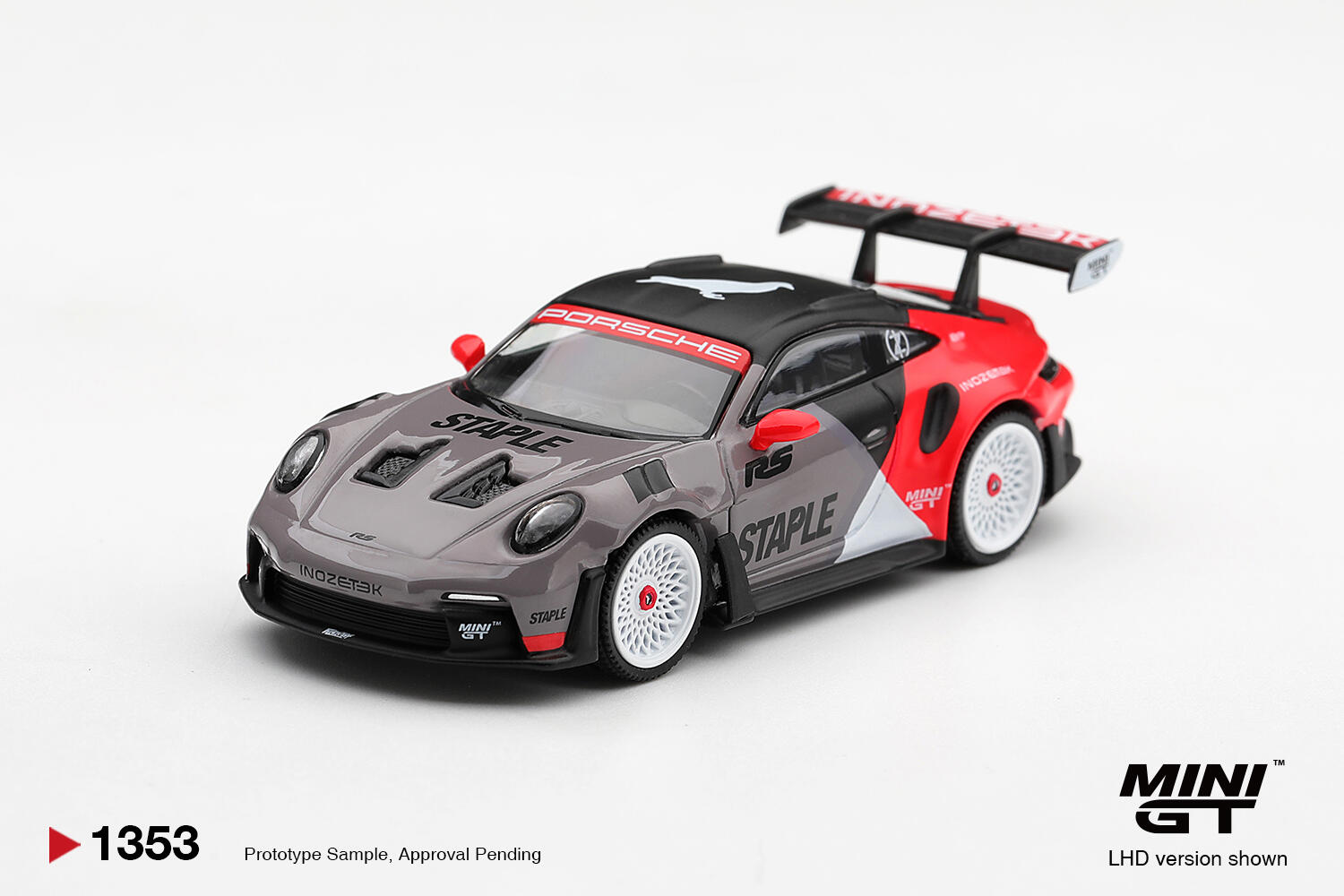 [Pre-order] Mini GT - Porsche 911 (992) GT3 RS - Staple X Inozetek - #MGT01353-L - 1/64