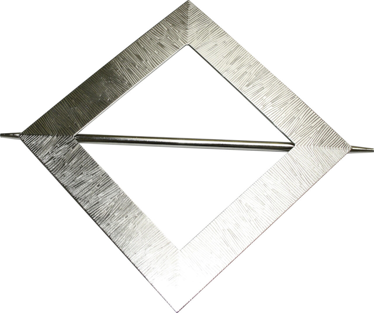 Gardinia curtain tie-back for curtains, 14.5 x 14.5 cm, stainless steel look