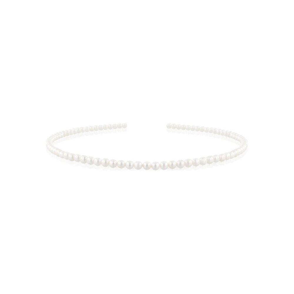 Luna-Pearls Zuchtperlstrang Akoya-Perle weiß rund A - 500.5938