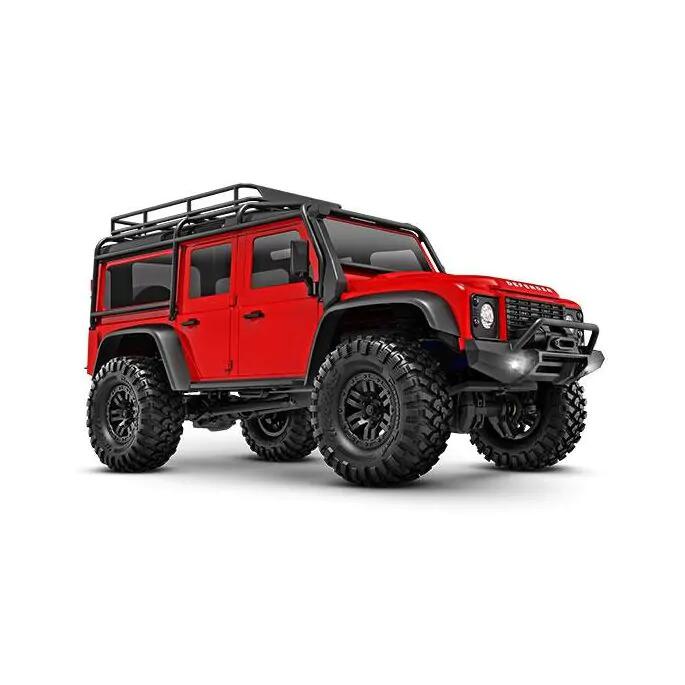 Traxxas 97054-1-RED TRX-4M 1:18 Scale and Trail Crawler Land Rover 4WD Electric Truck with TQ Red RC RTR