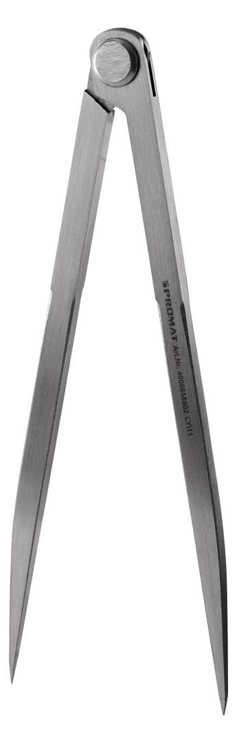 Compas à pointes avec charnière à rivet