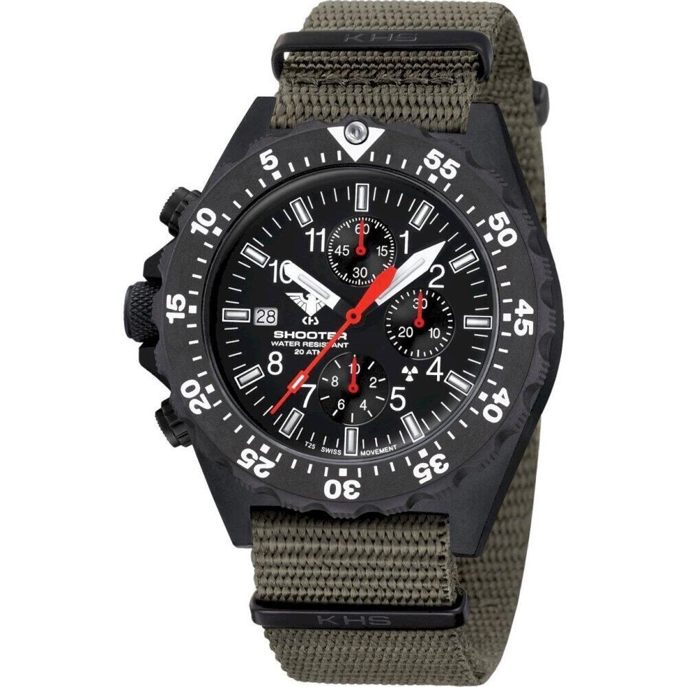 KHS - Armbanduhr - Herren - Shooter MKII Chrono Natoband - KHS.SH2CHC.NSGO