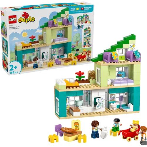 LEGO® DUPLO® 10470 Maison familiale moderne avec figurines – ensemble 3 en 1