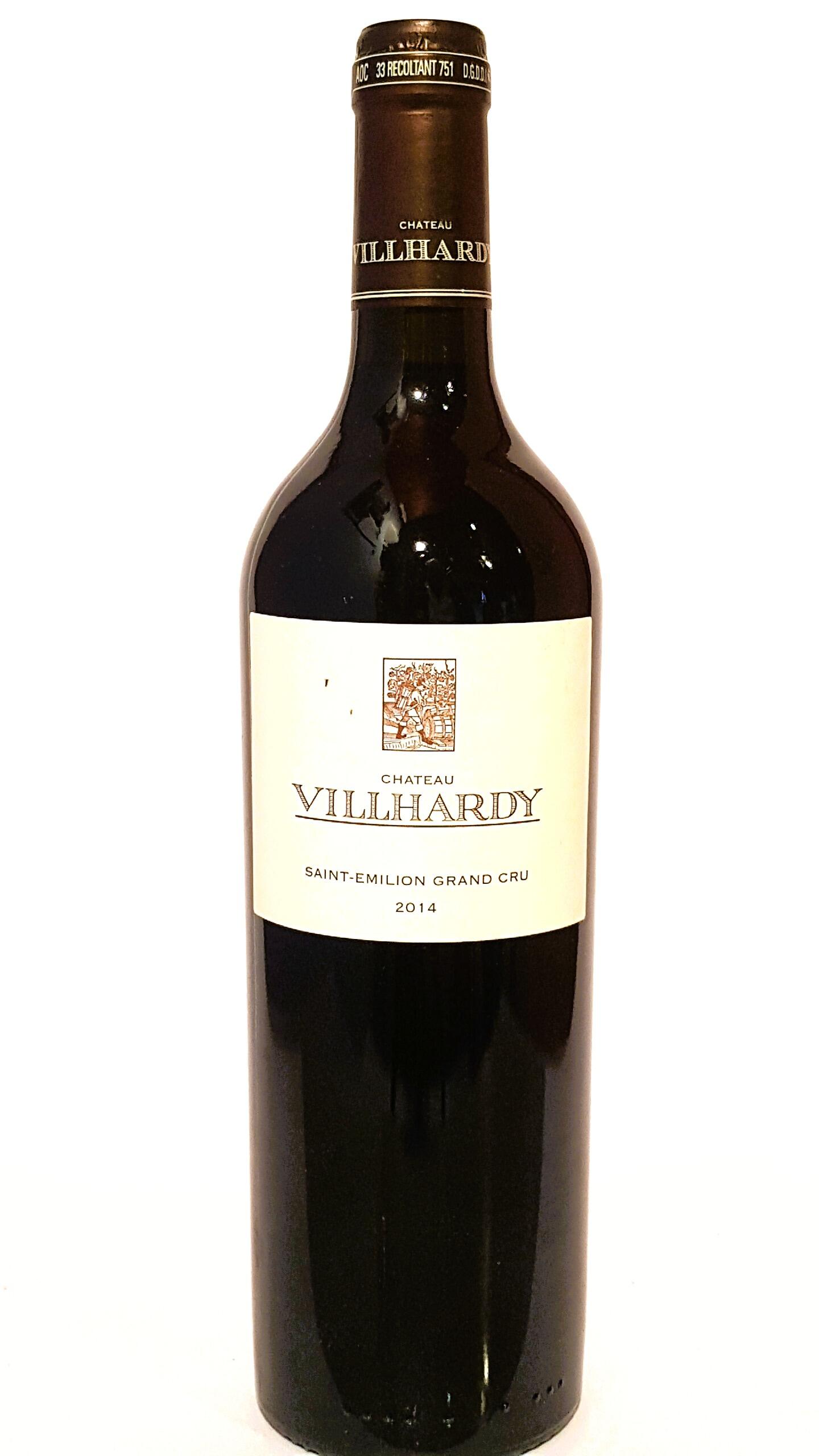 Château Villhardy 2016 - Grand Cru - Saint-Émilion - Bordeaux - vin rouge