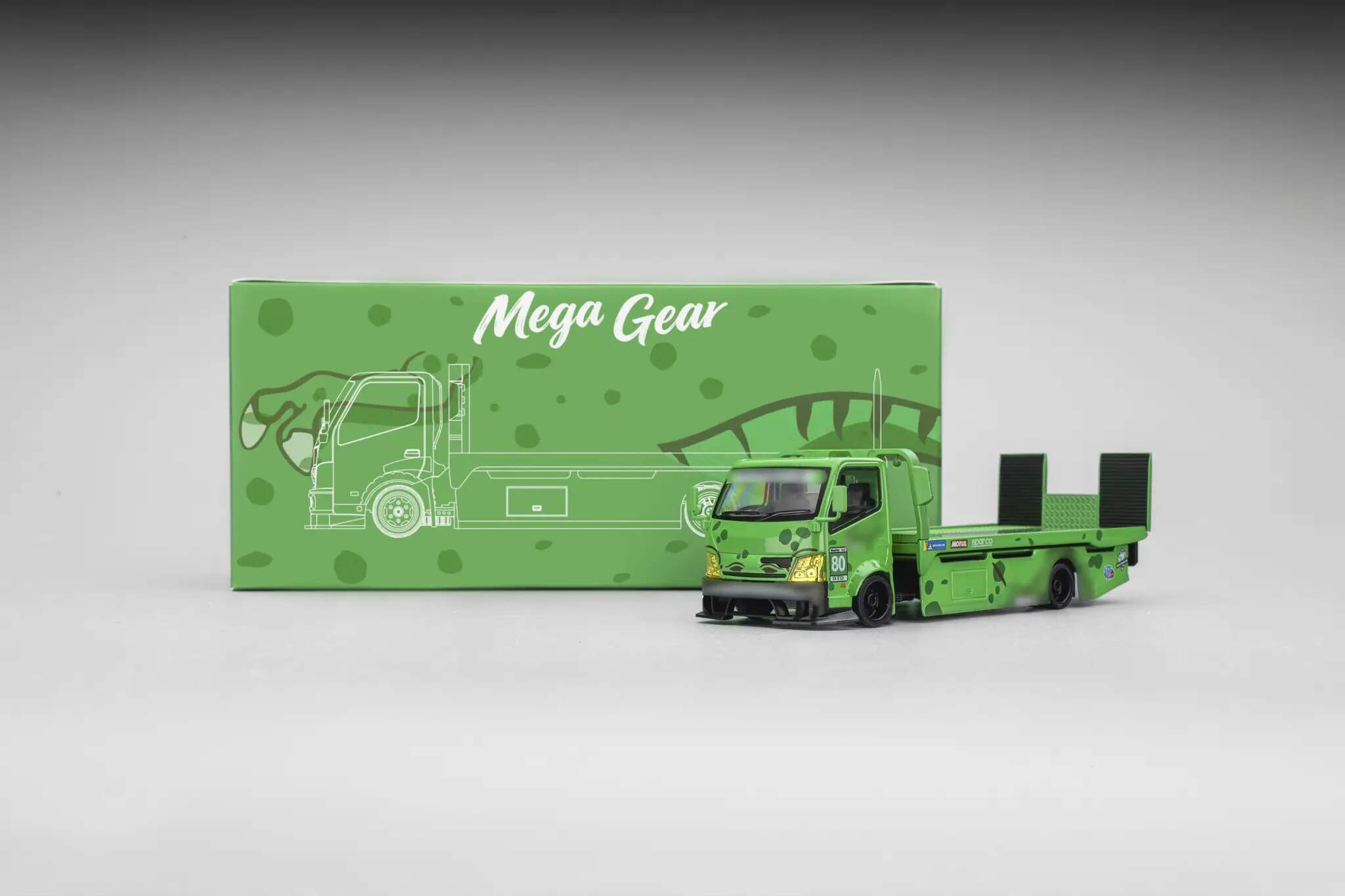 MEGA GEAR MegaGear - 1/64 Custom Hauler Rexy Green Dino Truck (MG
