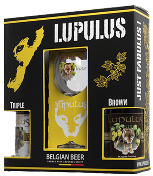 COFFRET LUPULUS 2X75CL + 1 VERRE