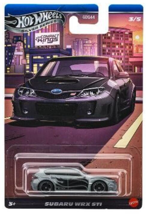 Hot Wheels Silver Series - #JLT20 JKX59 - Subaru WRX STI - Compact Kings - 1/64