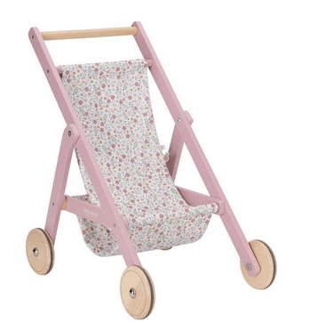 Little Dutch wooden doll stroller - Pink - Essentials