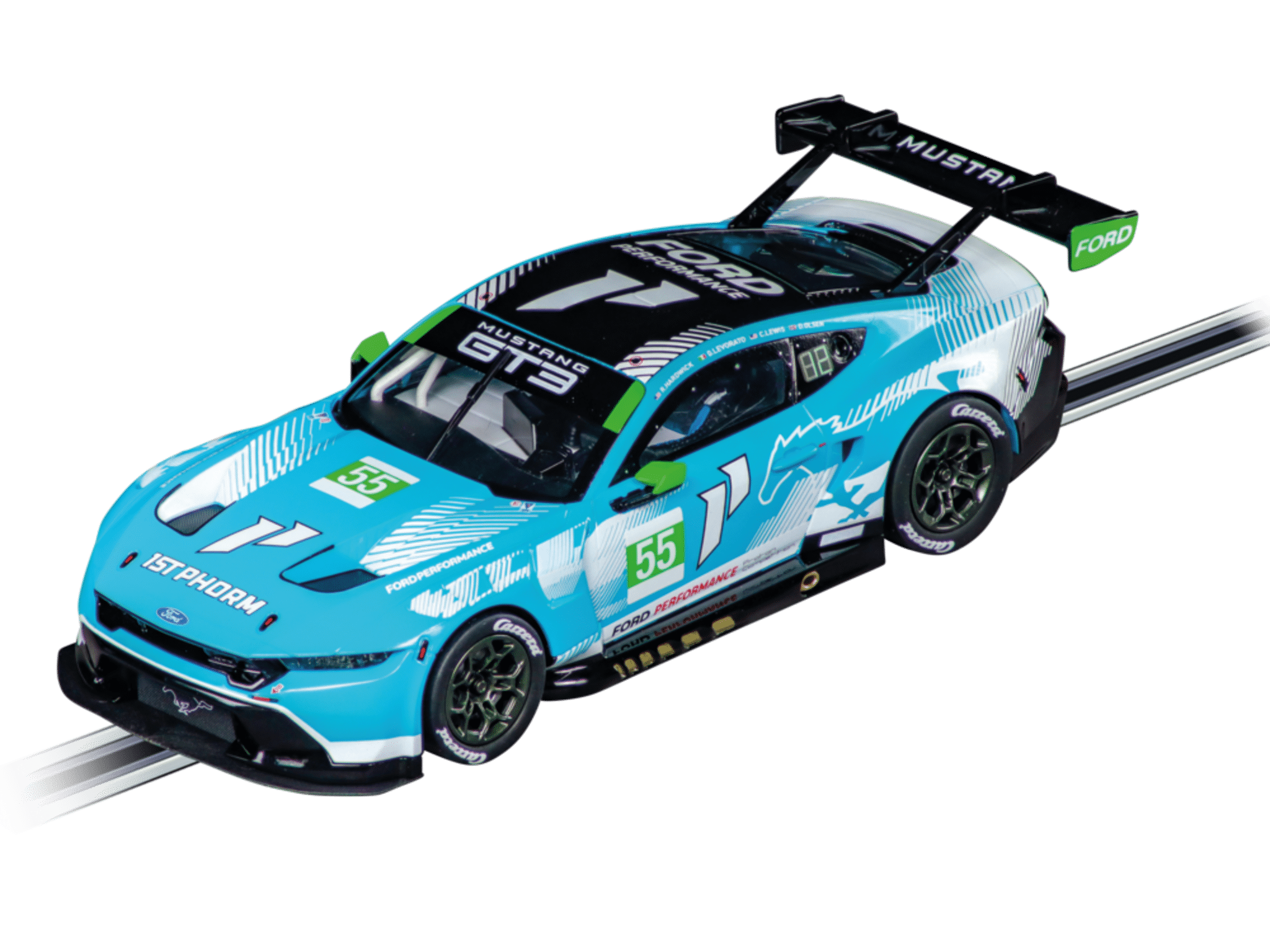 Carrera 20032052 Ford Mustang GT3 'Champion Spirit, No.55 Digital 132 - Slotracing'