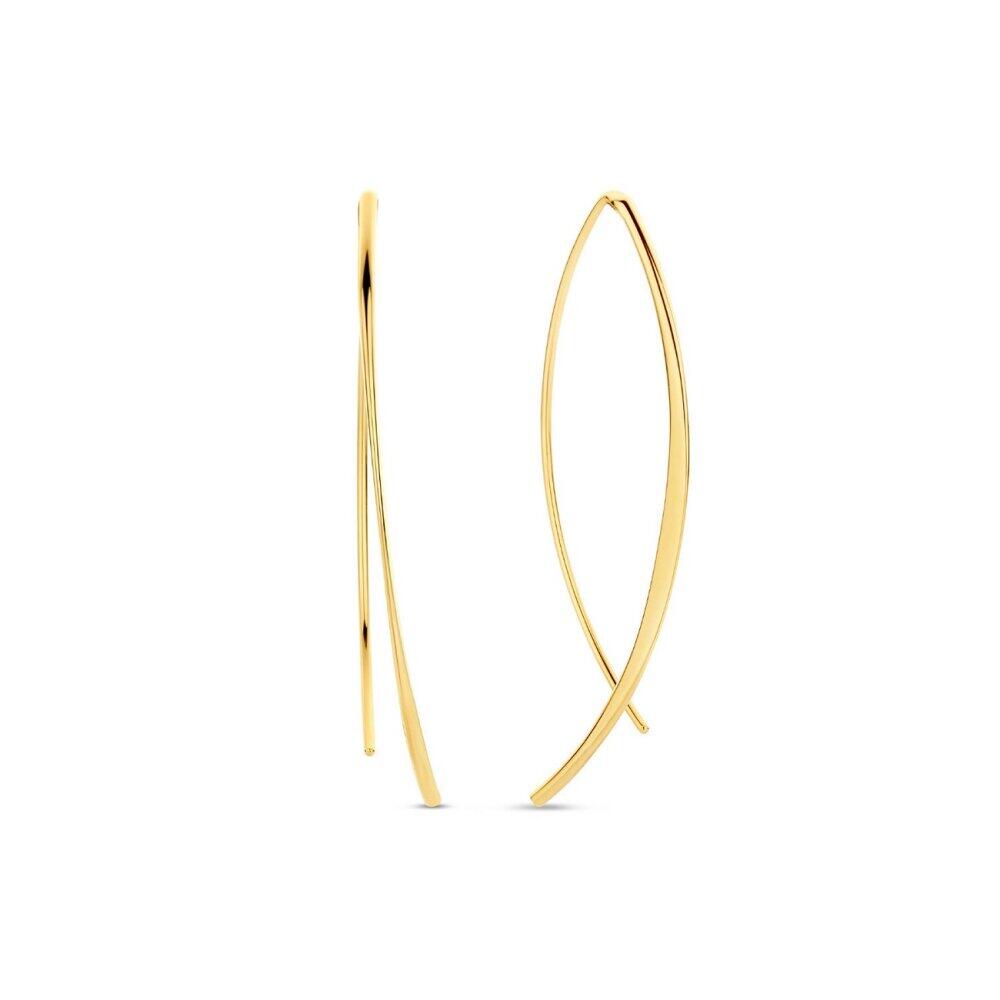 Jackie Gold - JKE23.359 - Drop Earrings - Women's - 585 Yellow Gold - Mayfair - 4 cm