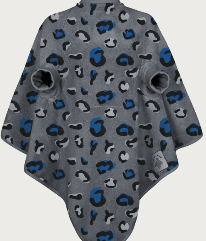 Little Casimir "Boo" - bavoir en éponge imperméable Cobalt Cat