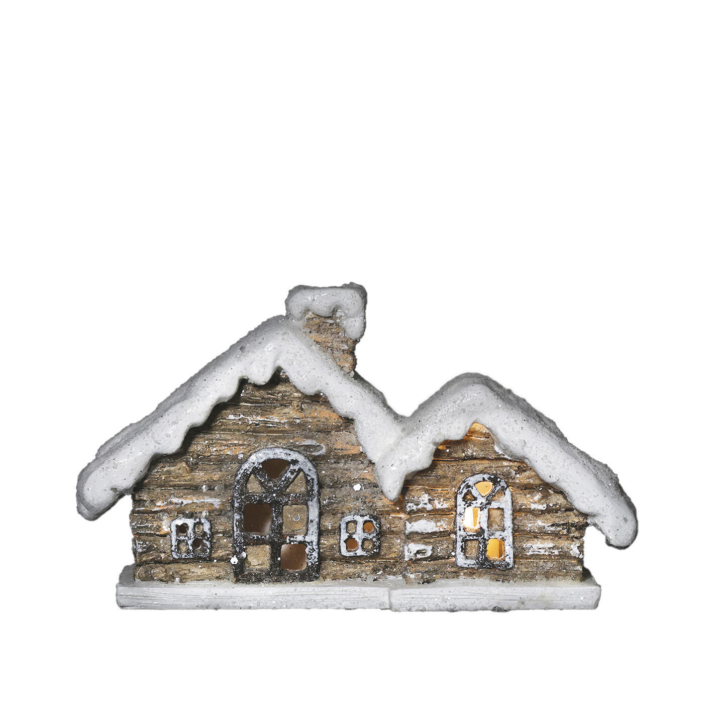 Chalet avec éclairage LED