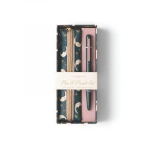 PNP-1004EU: Ensemble stylo et pochette - Teal Moon