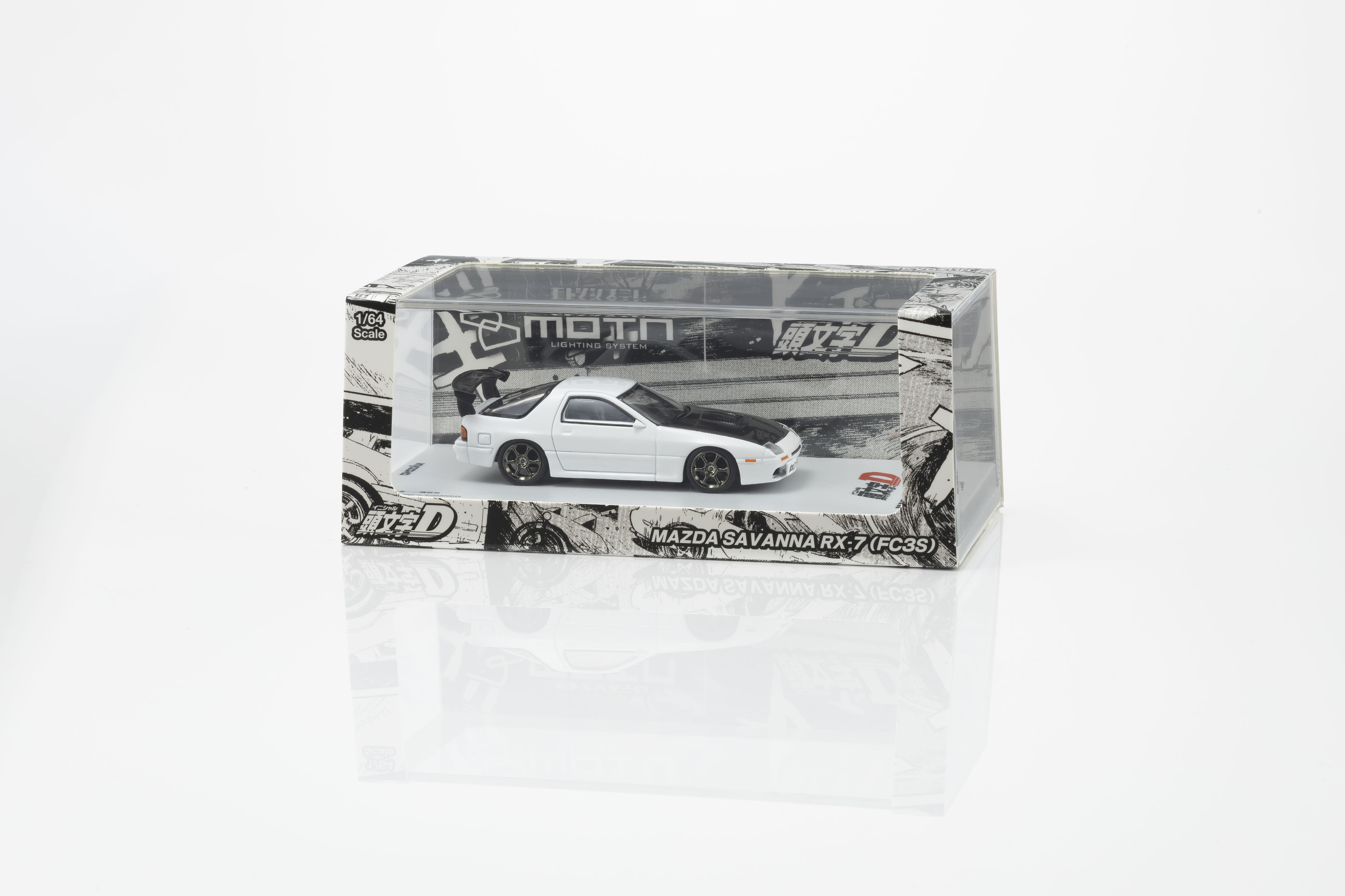 [Pre-Order Only] Kyosho - Mazda Savanna RX-7 (FC) - Initial D - with LED - #07133LC - 1/64