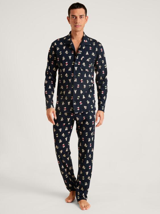 CALIDA RELAX TEDDY Full-length button-down pyjamas