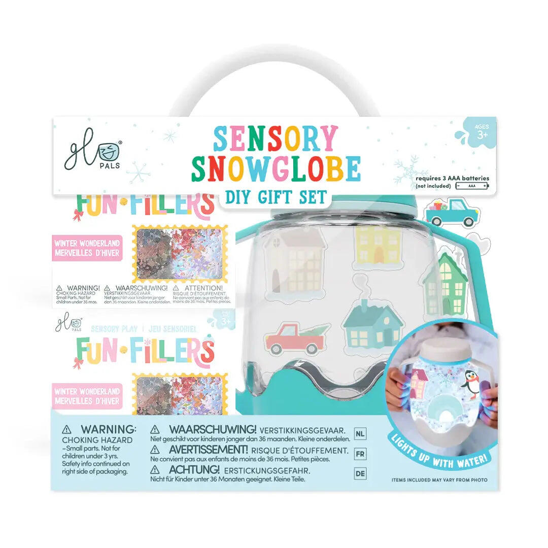 DIY Sensory Jar Gift Set - Snowglobe