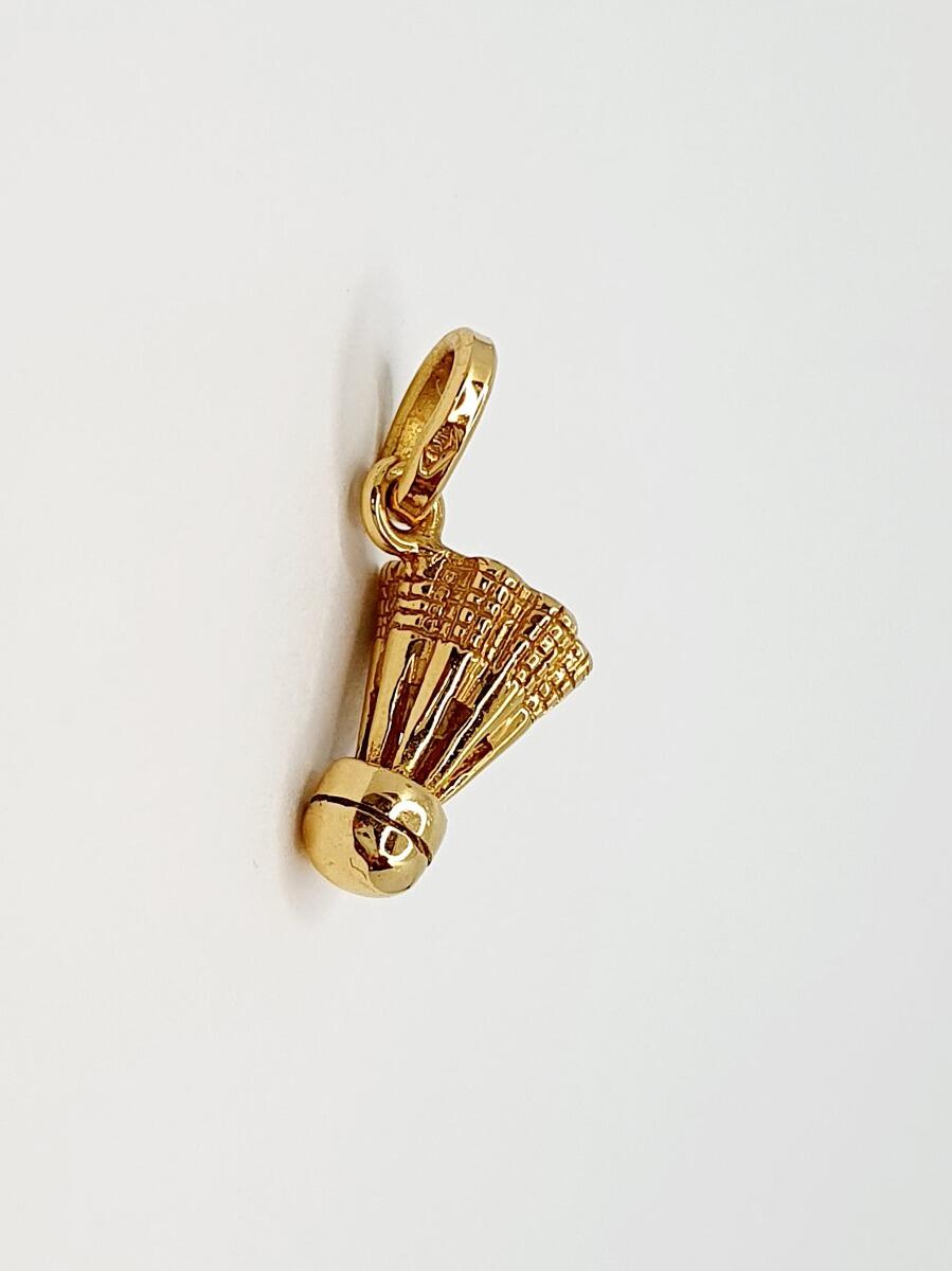 # Pendentif volant (badminton) or jaune