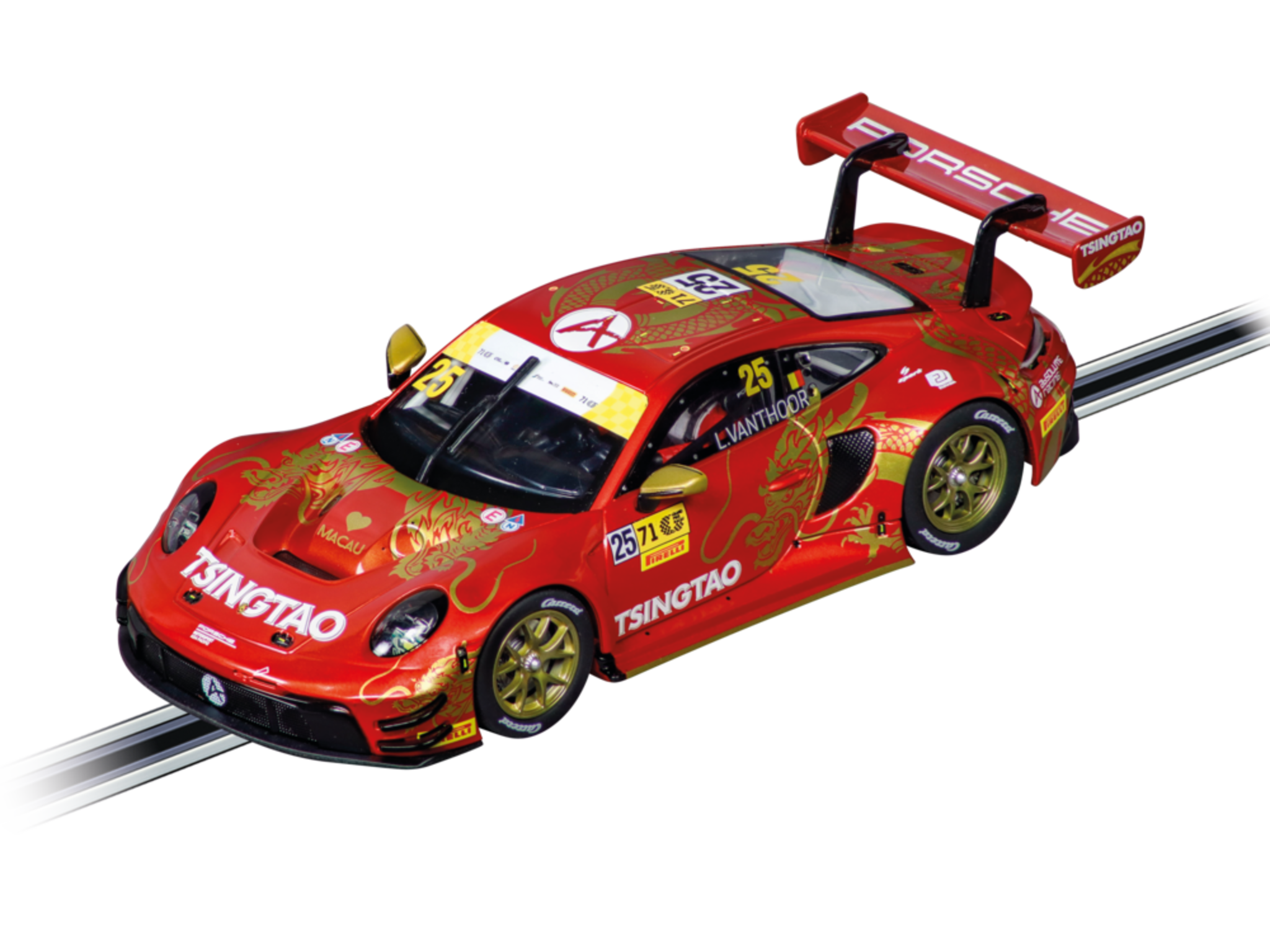 Carrera 20032065 Porsche 911 GT3 R 'Absolute Racing, No.25' Macau Digital 132 - slot racing