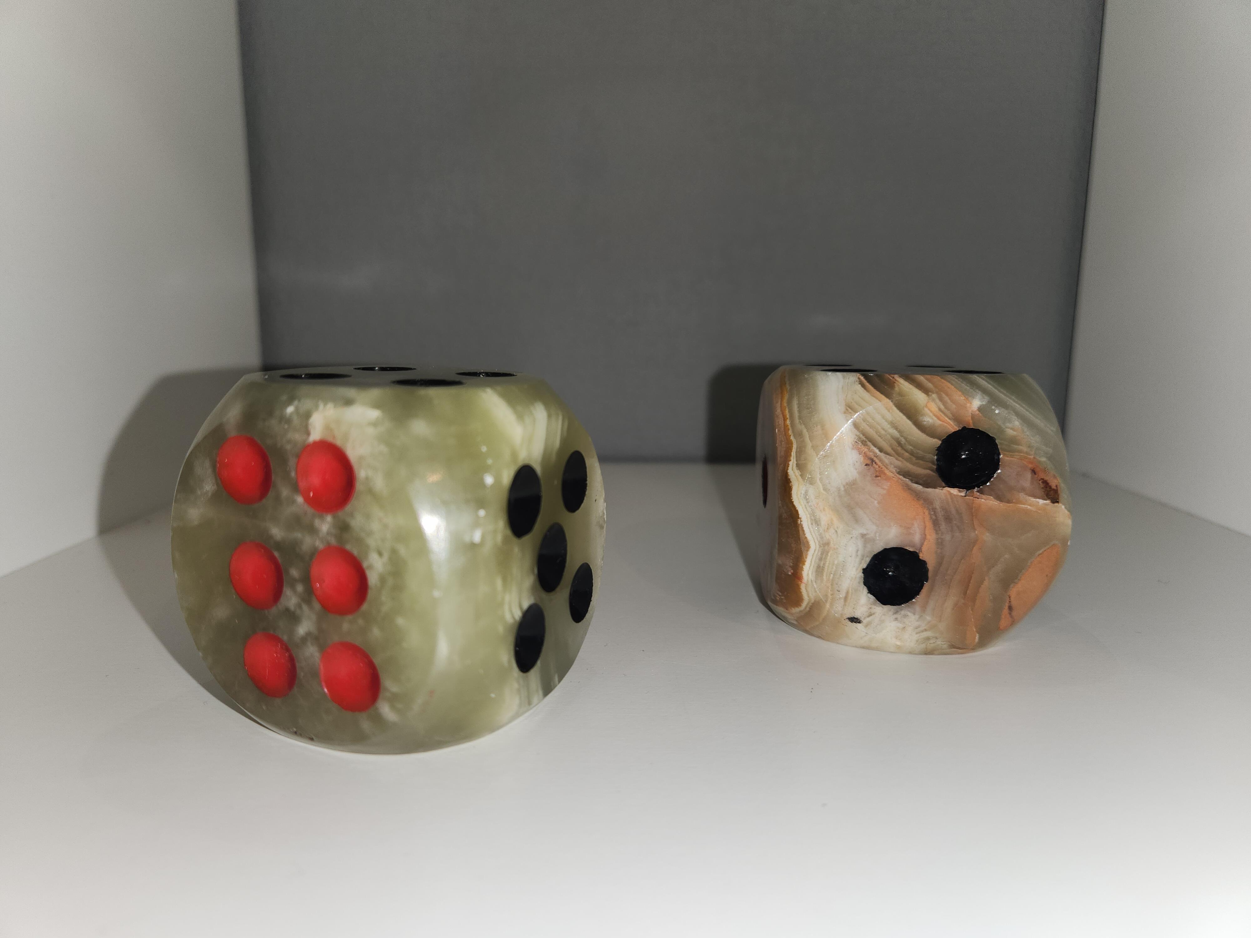 Dés décoratifs en Aragonite