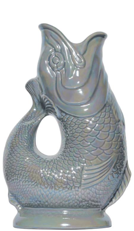 Gluckigluck - Gluggle Jug - kleiner Fischkrug in der Farbe Dunkelgrau 0,6 L