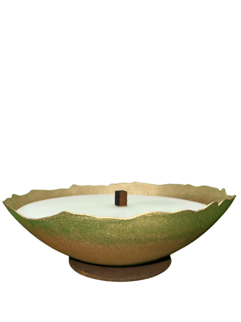 Bougie extérieur patine