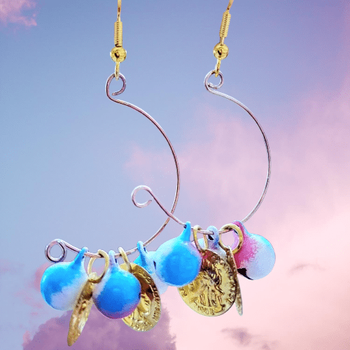 Bell Charms Boucles d'oreilles créoles