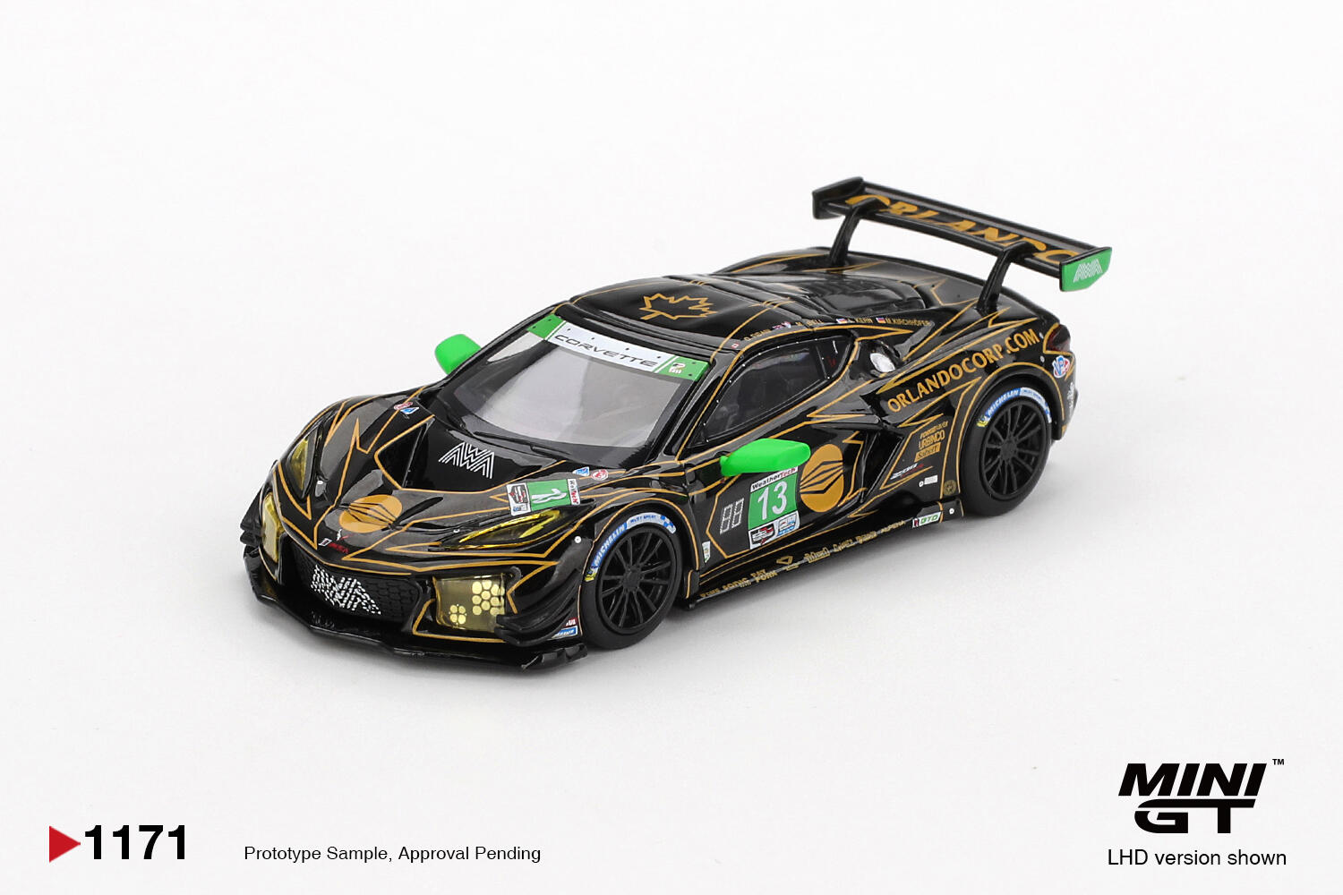 [Précommande] MINI GT - #MGT01171-L - Chevrolet Corvette Z06 GT3.R #13 AWA 2025 IMSA Daytona 24 Heures - échelle 1:64