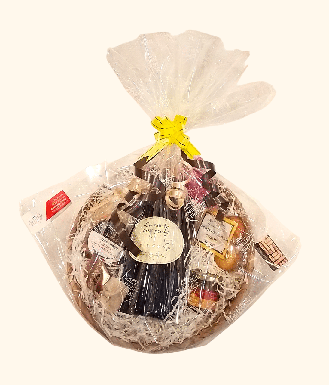 Corbeille Cadeau / Panier garni "Poule aux Oeufs d'Or "