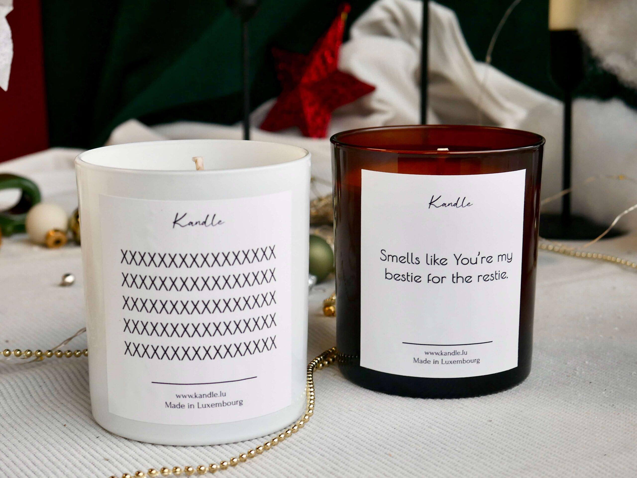 Bougie parfumée personnalisable