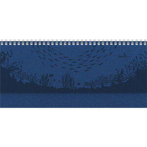 Tisch-Querkalender Nature Line Ocean 2026 Maße (B/H): 29,5 x 13,5 cm, Querplaner, 1 Woche/2 Seiten
