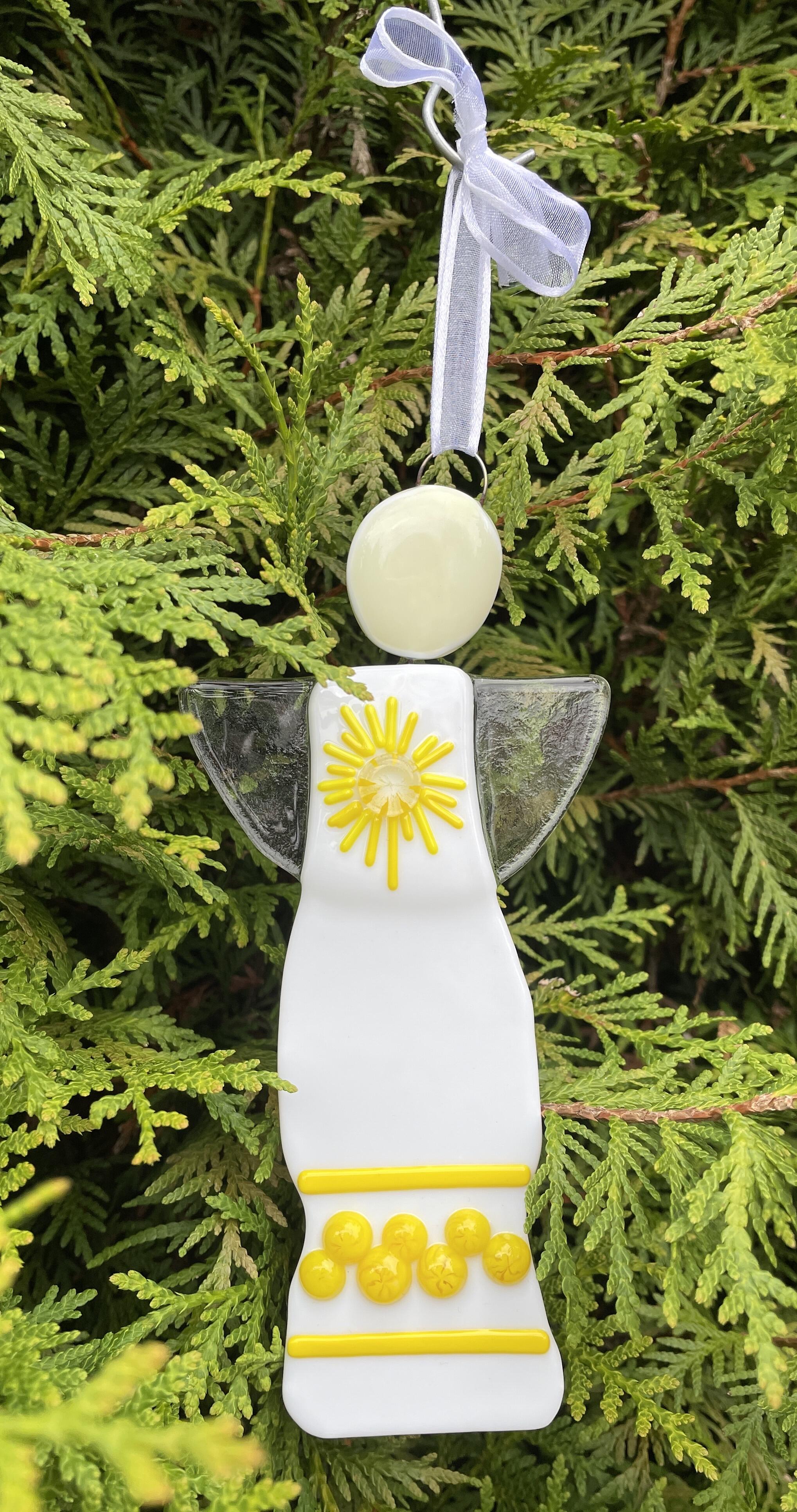 Angel, handmade from glass with fused Millefiori - Design 11 Unikat