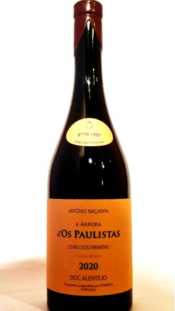 Anfora d'Os Paulistas Tinto - Chão dos Eremitas 2020 - Vinhos Fitapreta - Alentejo Portugal - vin rouge