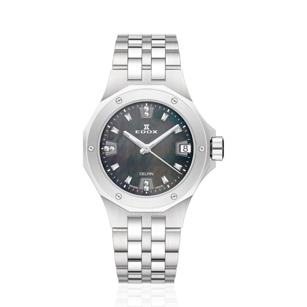 Edox - 53100 3M NANND - Women's Wristwatch - Quartz - Delfin Diver Diamonds