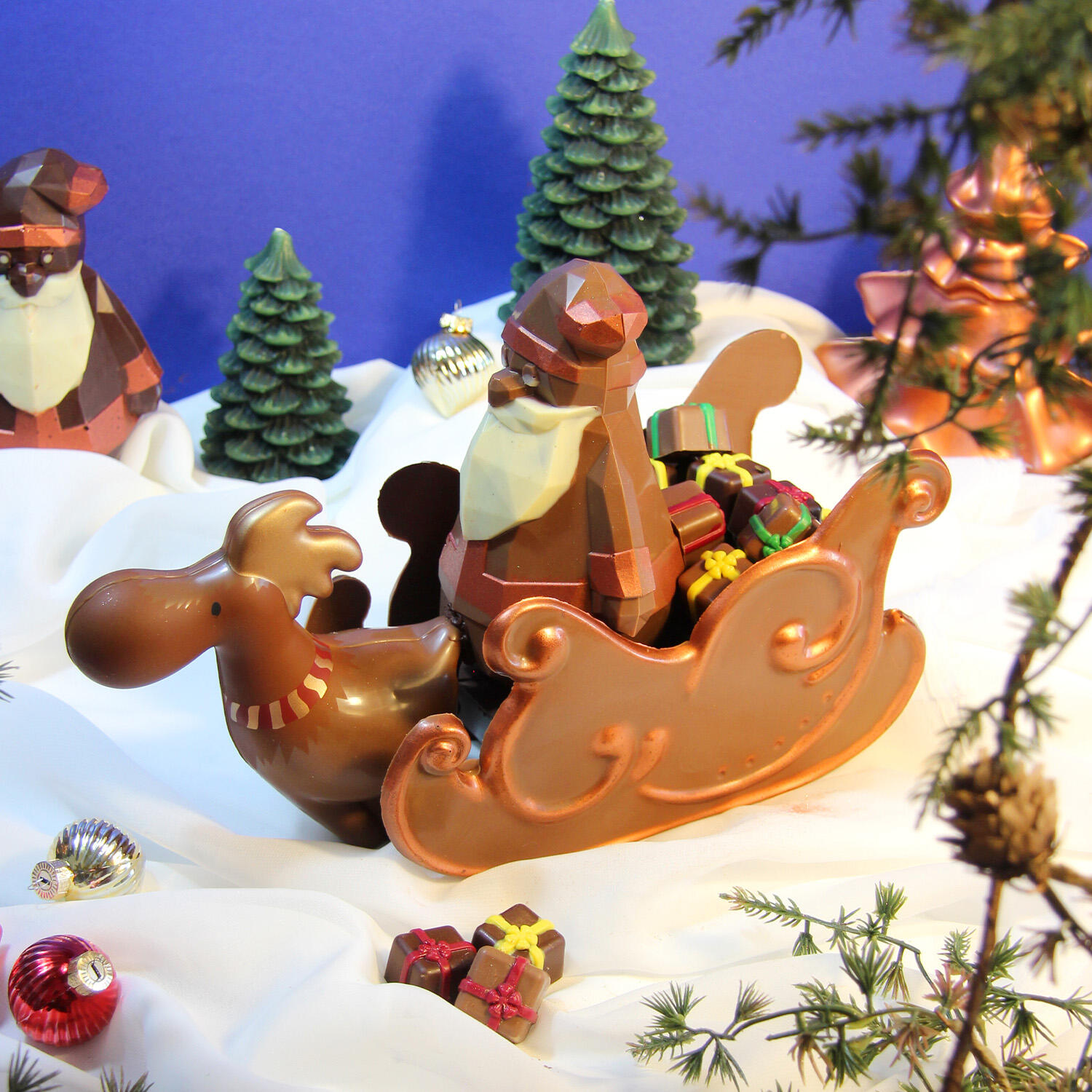 Weihnachtsmann-Schlitten