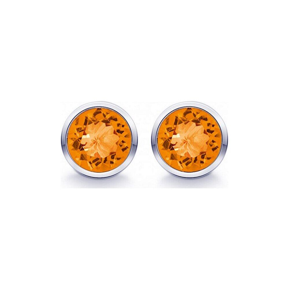 Quinn - Boucles d'oreilles en argent avec citrine - 036809911