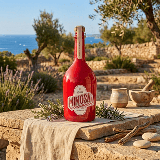 Non-alcoholic Raspberry Mimosa