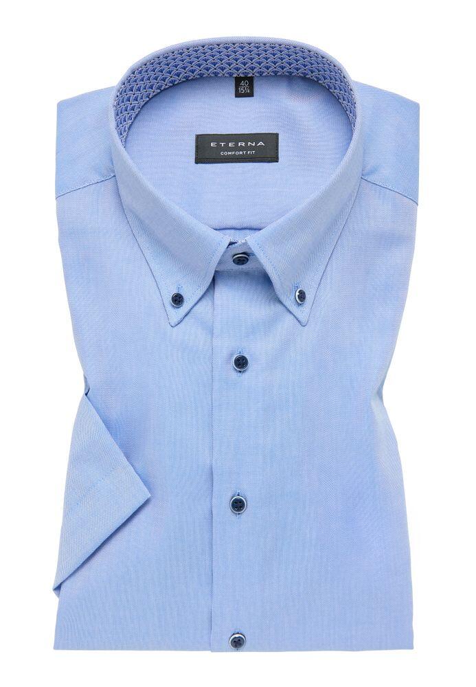 Eterna Oxford Kurzarmhemd Comfort Fit - blau (13) - 41 | Letzshop