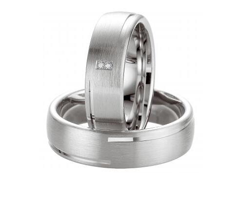 BREUNING Breuning Silver Pair Rings Straight Letzshop