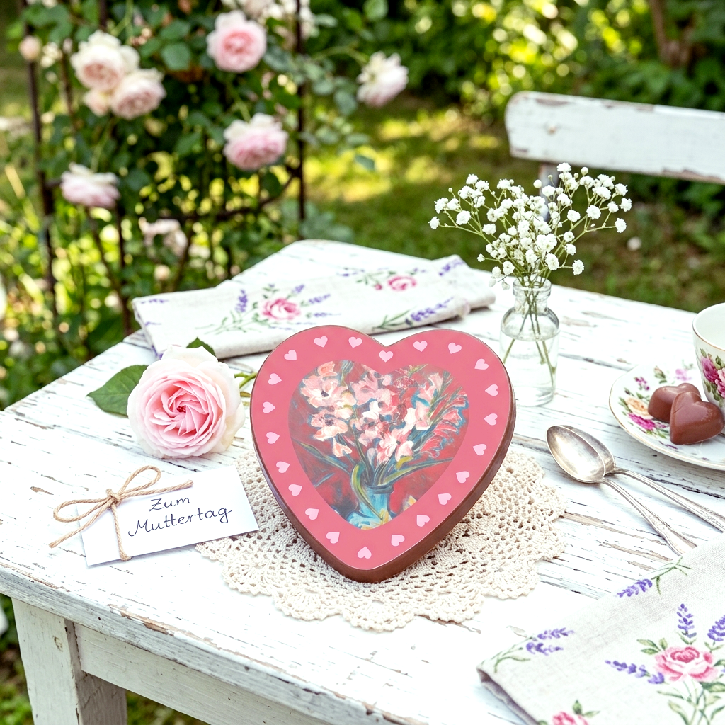 Toi et les Roses Schokoladenherz pour maman