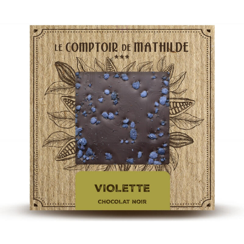 Violette - Dark Chocolate Bar - 80 g