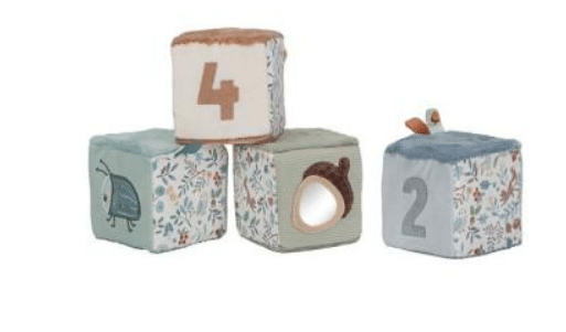 Little Dutch set de cubes en tissu bleu - Forest Friends LD8916